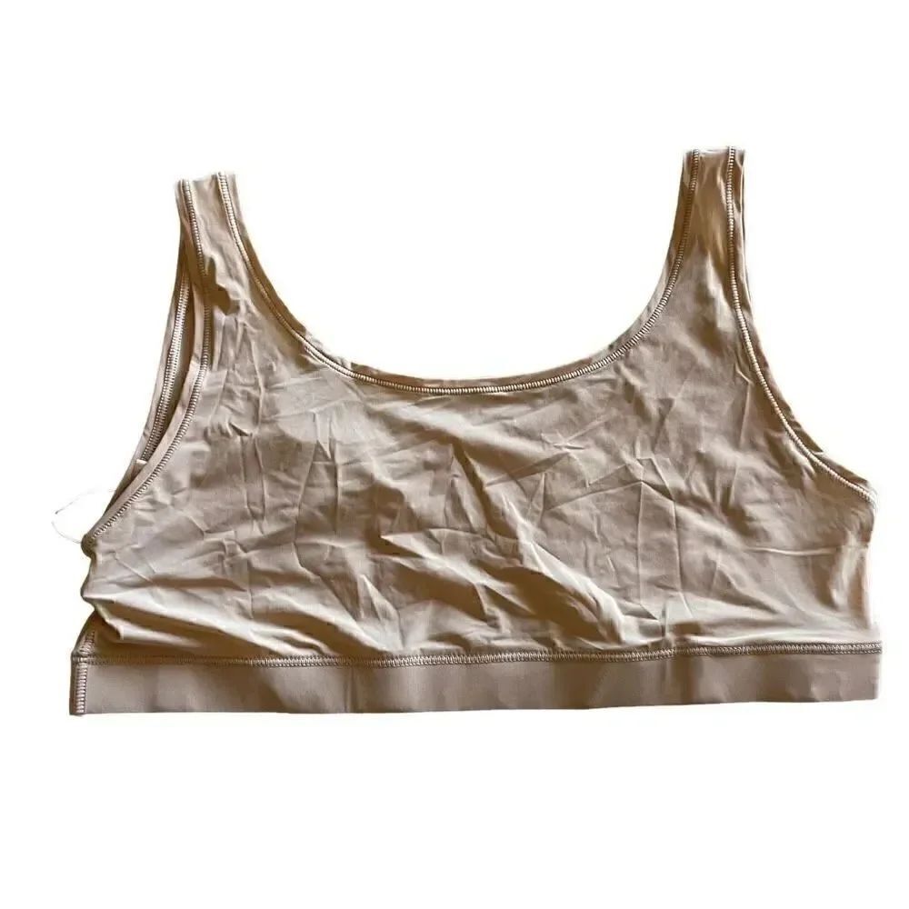 NWT SKIMS CLAY SHEER BRALETTE LIGHTWEIGHT SOFT CLASSIC WOMENS BRA SZ L #1461